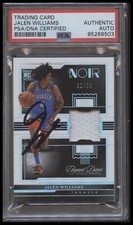 Jalen Williams 2022-23 Panini Noir Rookie RC Signed Auto Patch /99 PSA DNA