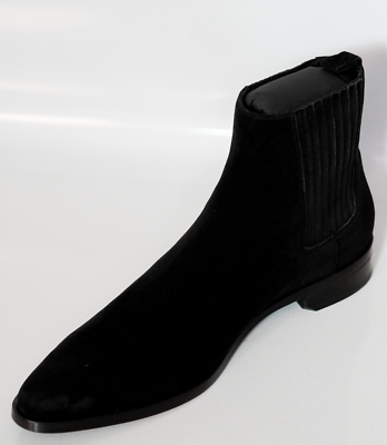 New In Box Saint Laurent Paris® Mens Peck 30 Black Suede Chelsea