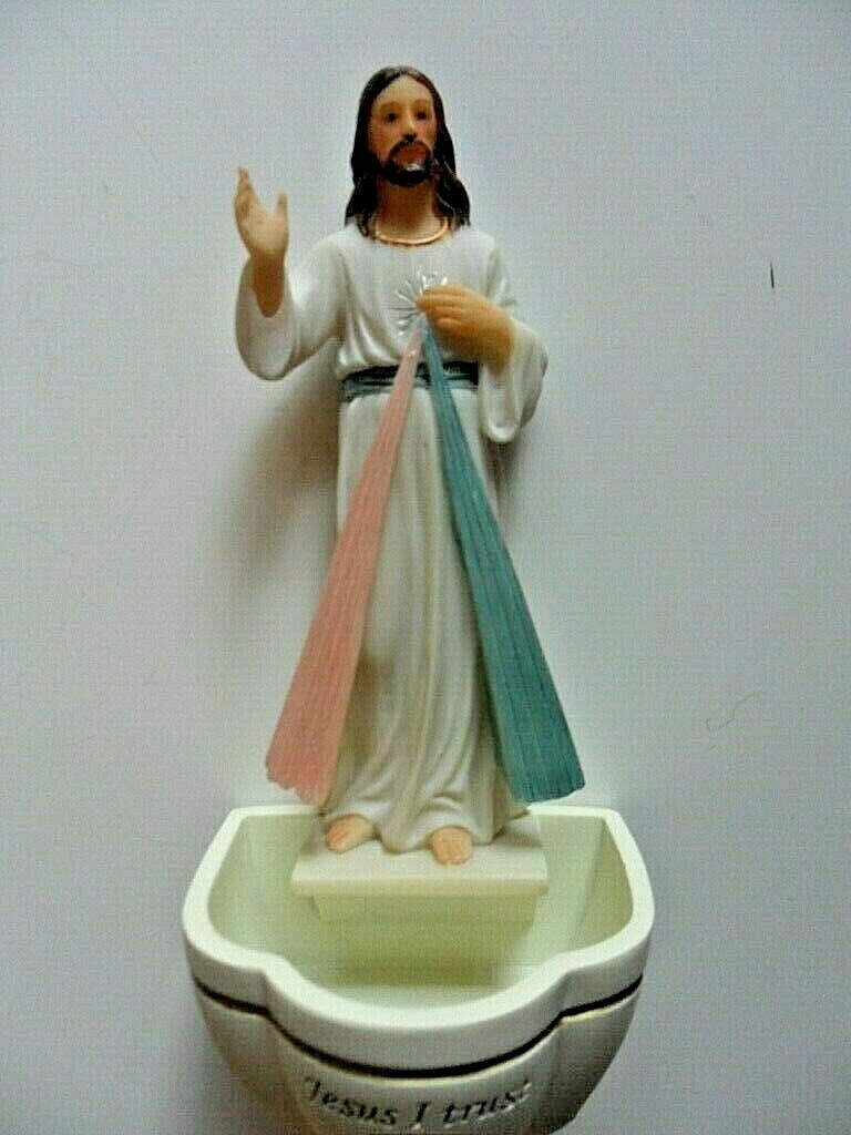 Divine Mercy Figurines Divine Mercy Jesus figures & font eBay