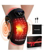 Title: HALIDODO Red Light Therapy Knee Brace - Heated Massage for Joint Pain Rel