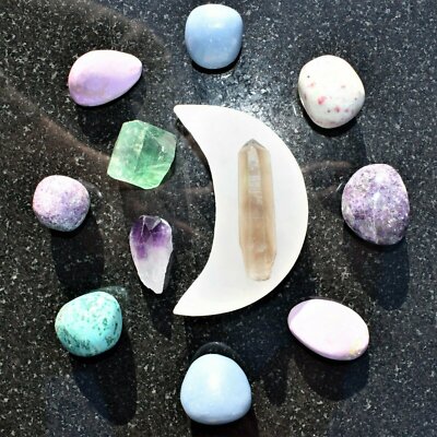 Selenite Charging Stations Plate Square Disc Bowl Moon Hexagon Rectangle CHOOSE