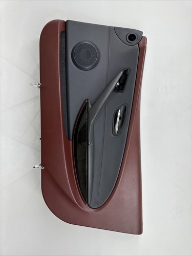 04-05 BMW E63 E64 650i Set Of Front Interior Power Door Panels OEM Red/Black - Picture 7 of 13