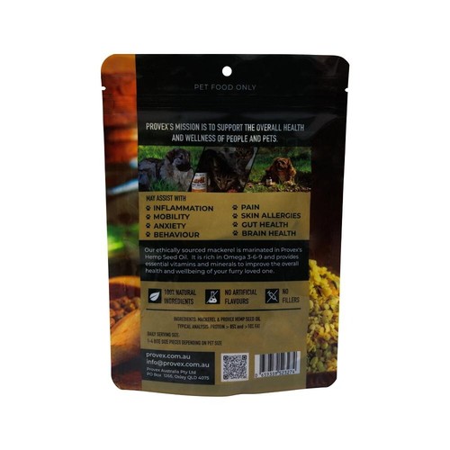 New Provex Premium Hemp Treats Mackerel 90g for Pets - Picture 2 of 2