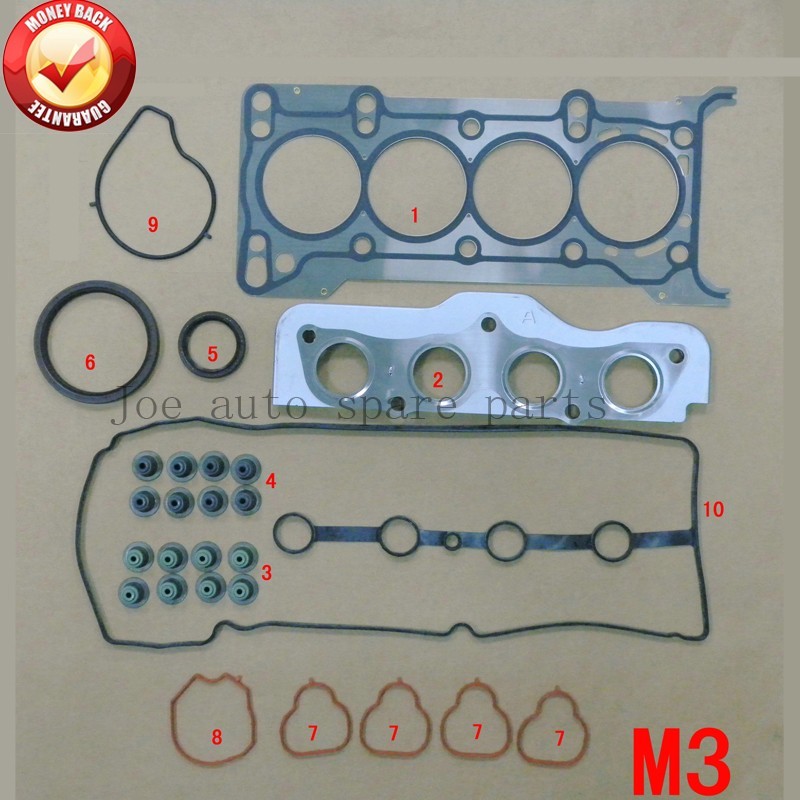 Z6 Engine complete Full Gasket Set kit for MAZDA 3 MAZDA3 1.6L
