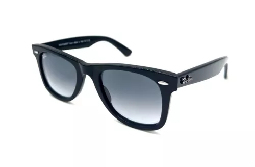 Ray-Ban RB2140 Sunglasses Unisex Black Wayfarer Gradient 50mm New & Authentic - Picture 1 of 6