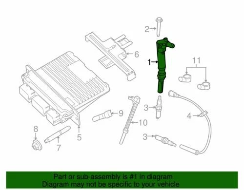 Bobina de encendido OEM NUEVA Ford 2010-2017 E-350 Super Duty F-250 Super D AL3Z-12029-A Foto 2 de 4