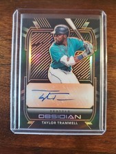 2021 Panini Chronicles Obsidian Orange Etch Taylor Trammell Auto 31/75 FOTL SP