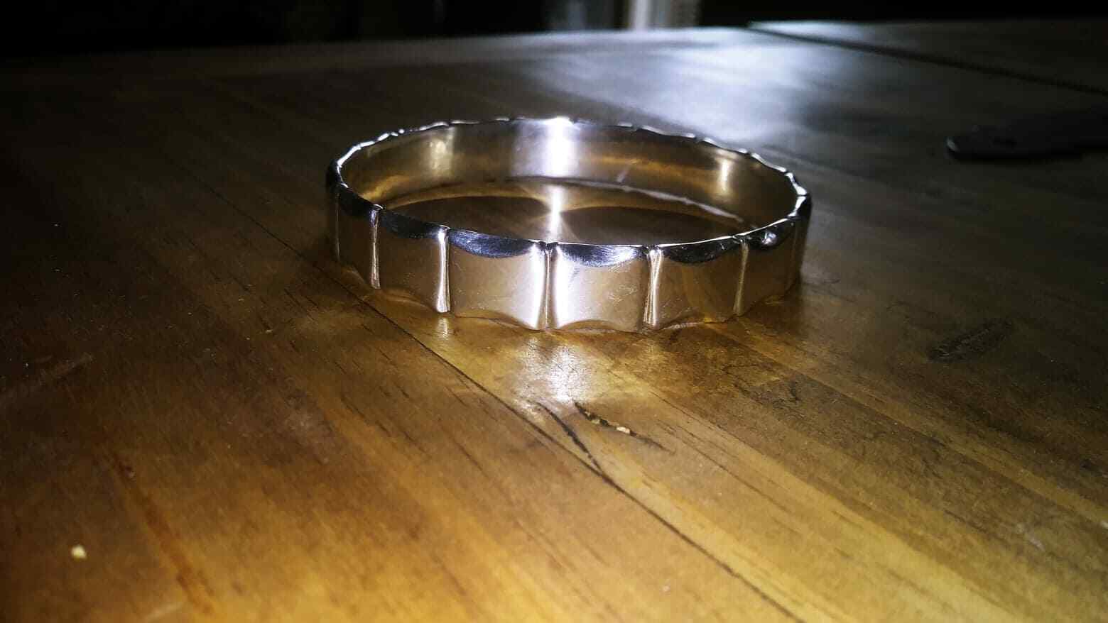 BANGLE BRACELET 925 SOLID STERLING SILVER UNISEX - image 4