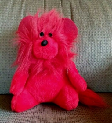 9'' RED MONKEY GORILLA STUFFED ANIMAL WITH BLACK EYES AND BLACK NOSE- ACE NOVELTY