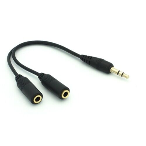 3,5 mm Zestaw słuchawkowy Rozdzielacz słuchawek Słuchawki Głośnik Audio Y Adapter do smartfona - Zdjęcie 1 z 2