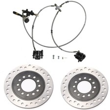 Go kart Rear Hydraulic Brake Caliper Cylinder Rotor Kit ATV Go Cart Trike Quad