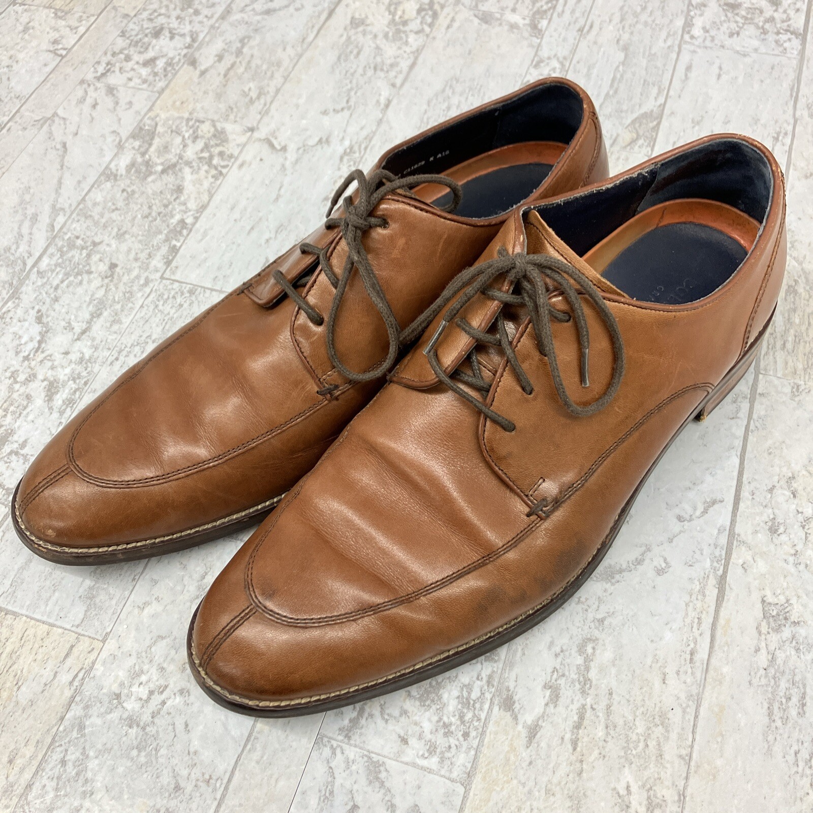 SAOLA Scarpe eleganti stringate Cole Haan Grand OS punta divisa da uomo 10M marroni C11629