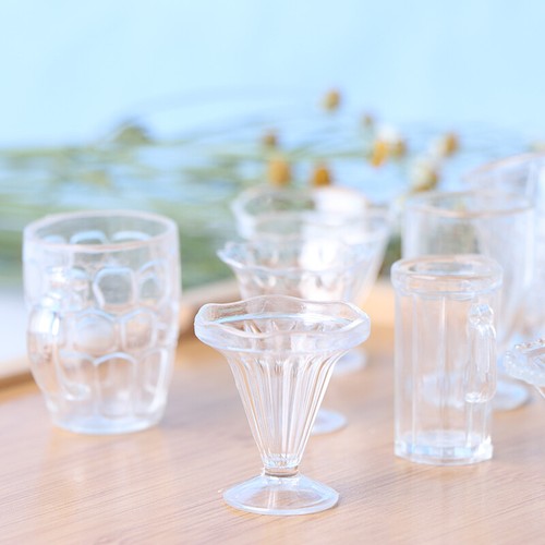 12 pz/set Mini Gelato Sundae Tazza Contenitore Fai da Te Argilla Modellazione Tazza Plastica T-dx - Foto 7 di 12