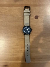 Vaer S3 Field Watch Date Tan Strap Black Case Excellent Condition S3-TF
