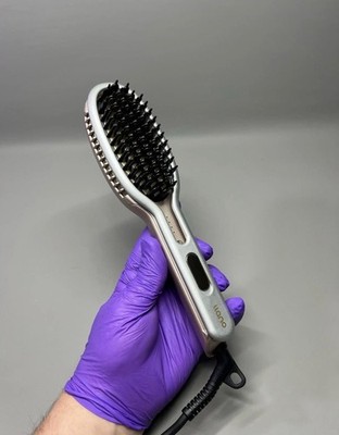 Haarglätter Bürste breiter heißer Kamm 3D Zähne Frizz Free 230C mit Halter Klemme