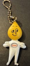 Vintage Esso Keyring Oil Drop Man Keychain E