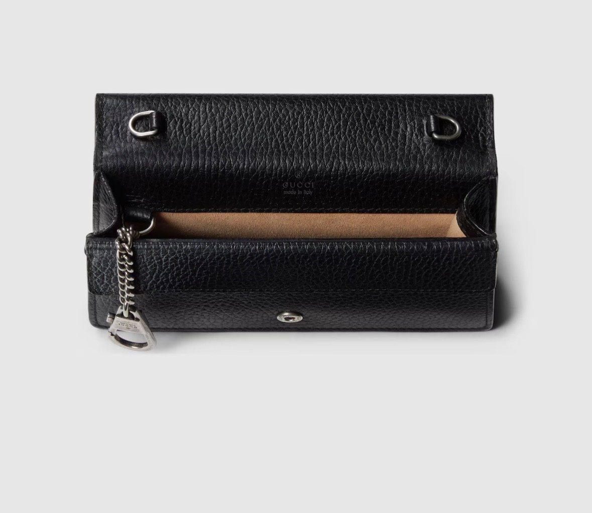 ショルダーバッグ・ポシェット Dionysus leather shoulder bag Dionysus Medium patent leather shoulder bag in black - Gucci
