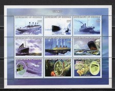 Sénégal YT 1459-1467 en feuillet neuf sans charnière XX / MNH bateau  Titanic