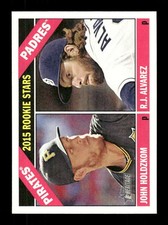 2015 Topps Heritage Rookie Stars 123 John Holdzkom & R.J. Alvarez BXCP51