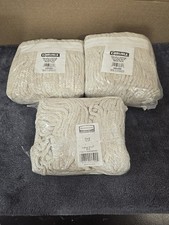 Lot Of 3 16 Cotton Cut End Mop Heads, Carlisle And Rubbermaid, New, Free Shippi