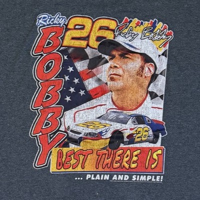 Talladega Nights Ricky Bobby T-shirt Double Sided Men's 2XL 00s Movie Shirt