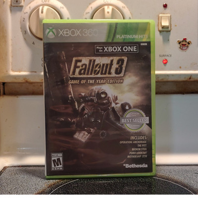 Fallout 3 Game of the Year Edition Platinum Hits Xbox 360 Bethesda Action RPG