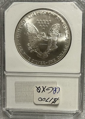 1995 TONED Silver Eagle S$1 MS70 - MUST SEE CRAZY TONING! BOX32-29