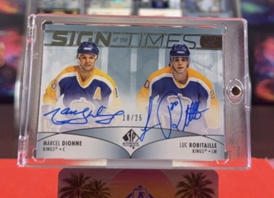2023-24 Marcel Dionne & Luc Robitaille Dual Auto Sign Of The Times /25