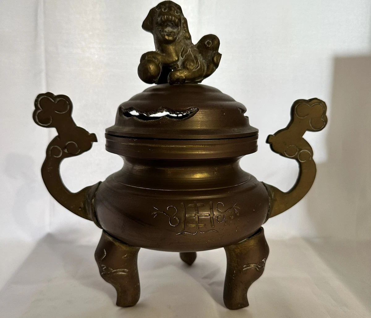黄铜1850-1899 年中国香炉| eBay