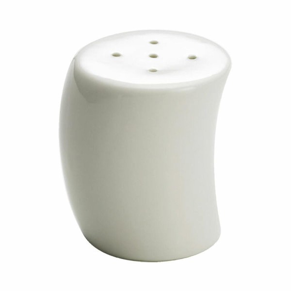 Maxwell & Williams Sway Pfefferstreuer, Pfeffer Streuer, Porzellan, Weiß, 6 Cm-image