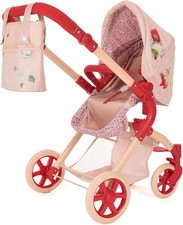 Roma RHS Flora Single Baby Toy Pram - Eco-Friendly 2-in-1 Carrycot & Seat