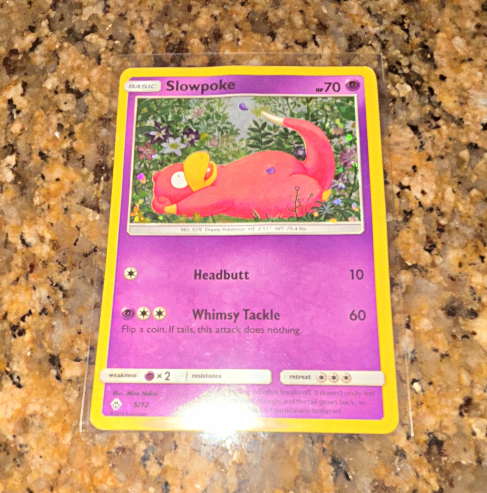 Pokemon TCG Slowpoke 005/012 McDonald's 2018 Holo Promo Basic 70 HP English