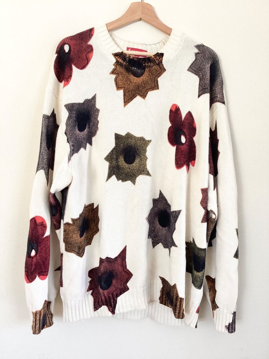 XL)Supreme Nate Lowman Sweater White | eBay