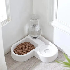 Automatic Drinking Love Pet Bowl Moisture-Proof Cat Bowl Dog Basin Dual-Use Mult