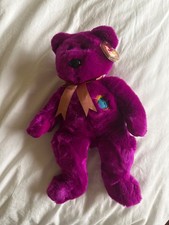 NEW Ty Beanie Buddy Millennium Bear Plush 2000 Embroidered Collectible Toy 14"
