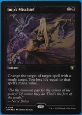 Imp's Mischief (ETCHED) FOIL Commander Masters MINT Etched (512062) ABUGames
