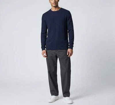 Hugo Boss Sorito Pull-over Col Rond Laine Soie Cachemire Label Rouge - Photo 1/4