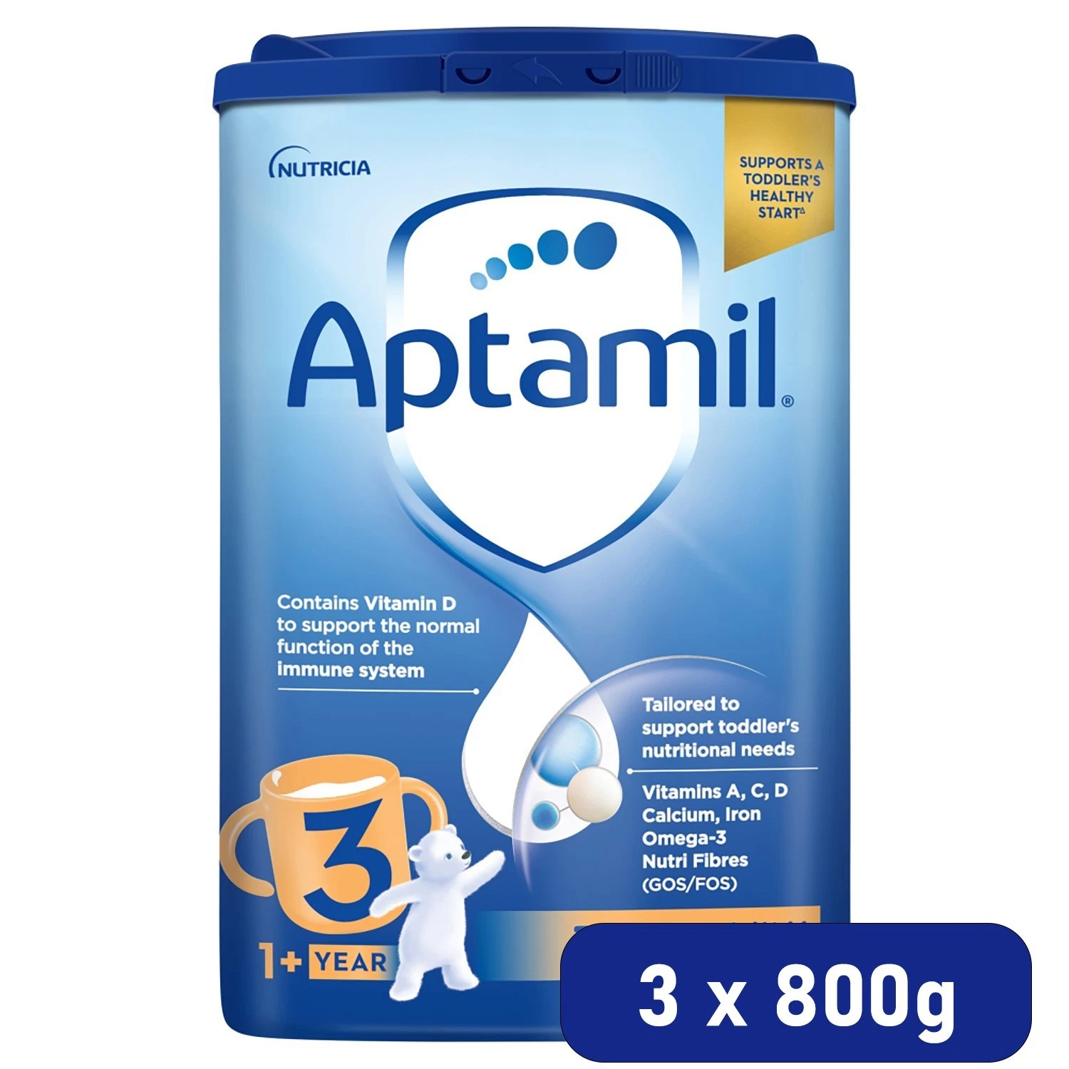 3 x 800g Aptamil 3 Toddler Milk Suitable For Ages 1+ Year Formula
Opens in a new window or tab