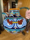 Franco Mari Deruta Italy Signed Ceramic Pitcher Beautiful Hand Painted — photo 3