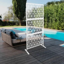 Indoor Metal Privacy Screen Privacy Screen Fence Panel For Patio Balcony Durable