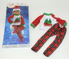 Elf On The Shelf  Claus Couture - Tree Farm Pajama  s PJ'S 2 Piece Set NEW BOX 
