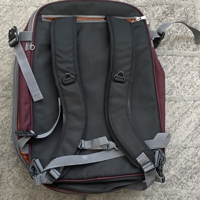 Burgundy Travel Backpack - EBAGS s-l400.jpg main image 3