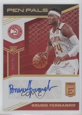 2019-20 Donruss Elite Pen Pals Red 12/49 Bruno Fernando #PP-BFN Auto 01xd