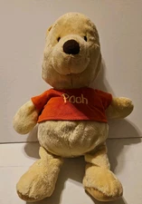 Kids Preferred Disney Winnie The Pooh Stuffed Plush Satin Yellow