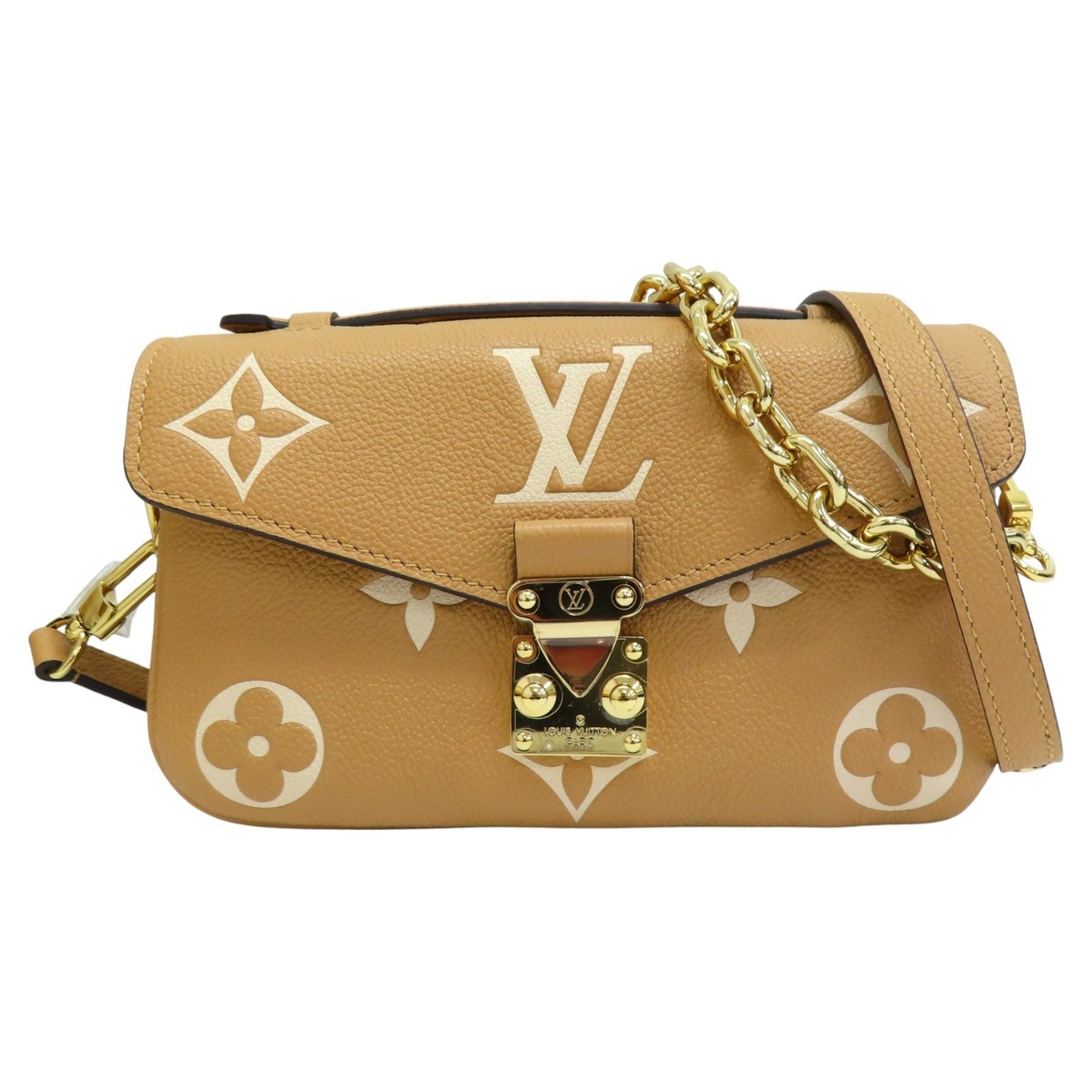LOUIS VUITTON Pochette Metis East West Monogram Empreinte Leather