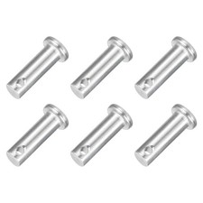 6Pcs 5/16" x 1" Single Hole Clevis Pins 304 Stainless Steel Flat Head Pins