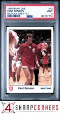 1986 BANK ONE INDIANA GREATS I #13 KENT BENSON POP 1 PSA 9