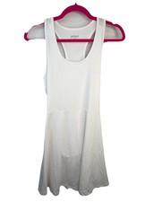 Prince Tennis Match Dress with Shorts Pure White NEW Womens Racerback Sz-Small