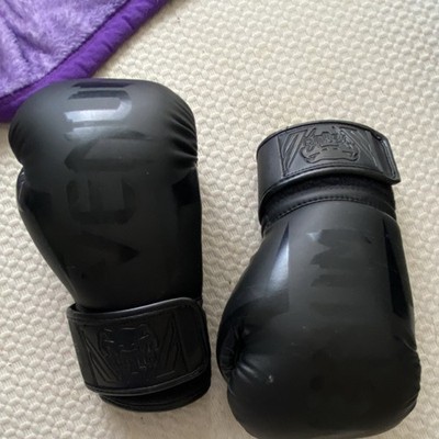 Venum Black Sparring Boxing Gloves Hand Made in Thailand