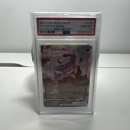 PSA 10 Espeon Vmax 270/264 Fusion Strike Secret POKEMON